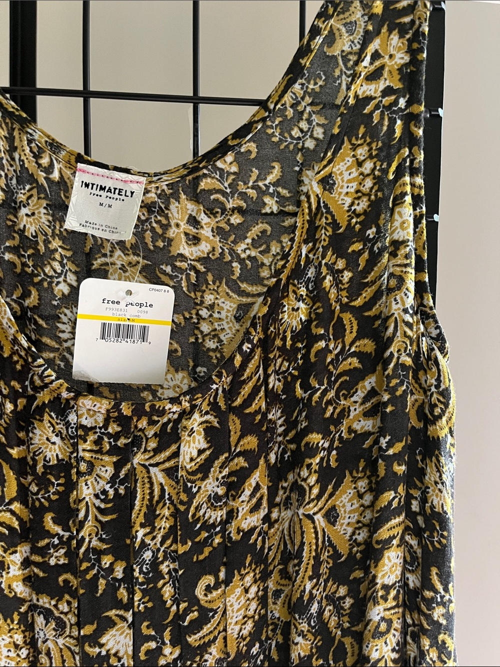 NWT Free People x Intimately Sleeveless Top~Dress~BOHO Babydoll~ Nordstrom Sz M